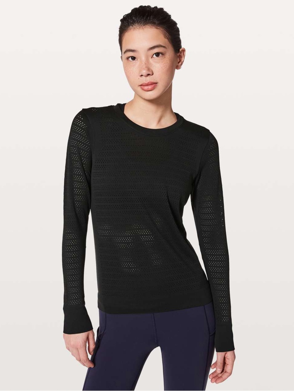 Lululemon SIZE 2(?) Breeze by long sleeve top in black